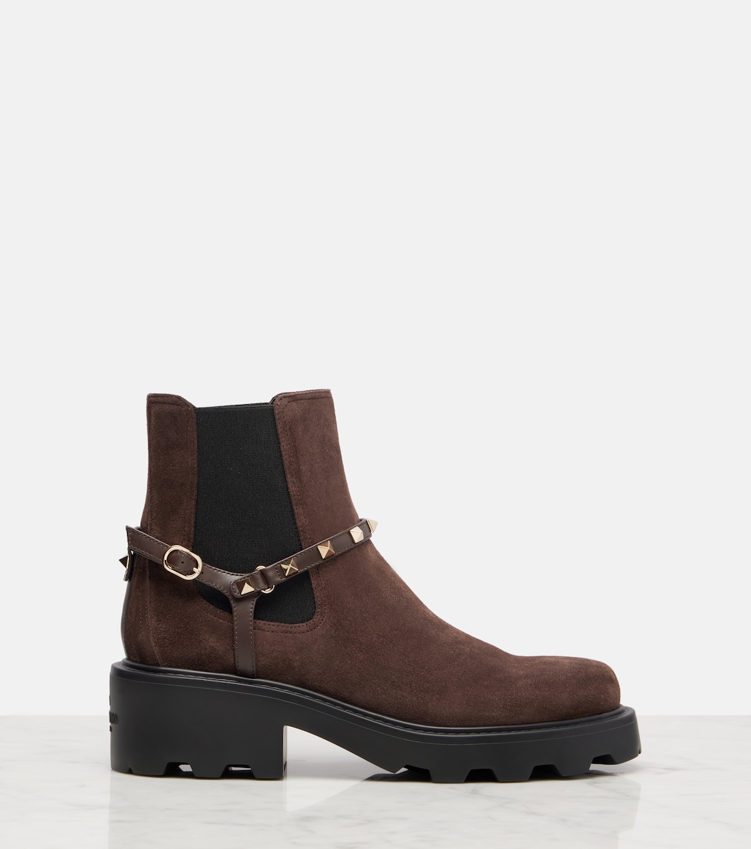 Beatle Rockstud suede Chelsea boots | Valentino Garavani