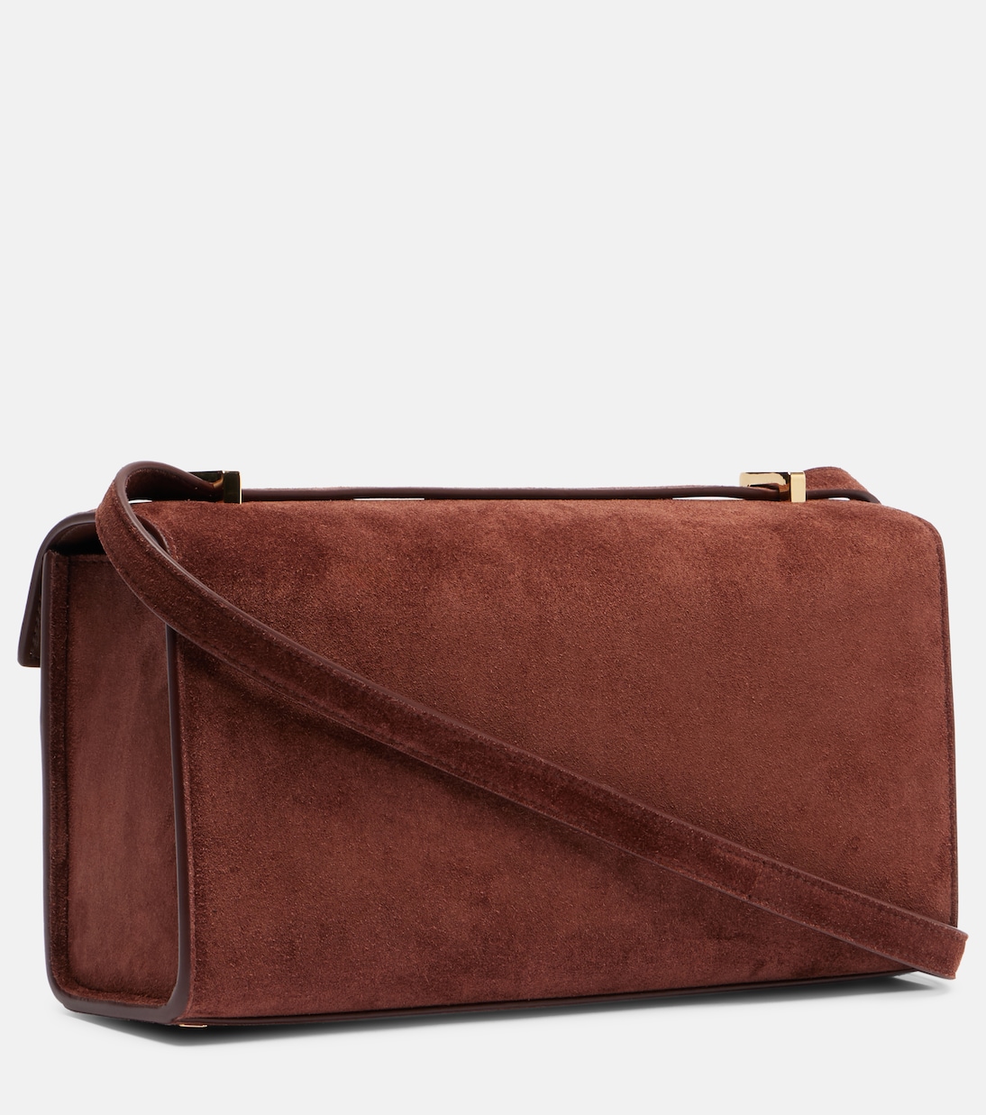 Symmetry 26 suede shoulder bag | Savette