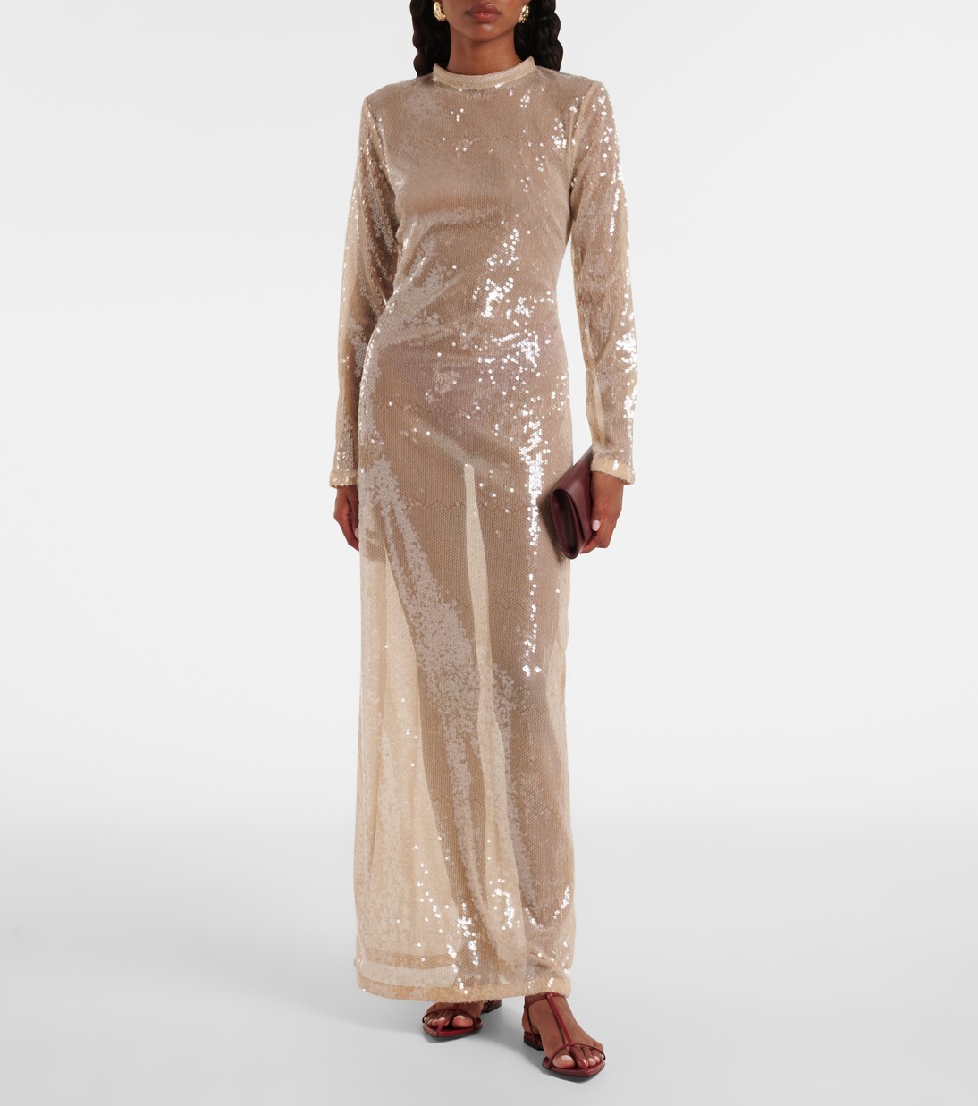 Robe longue à ornements | Adriana Degreas