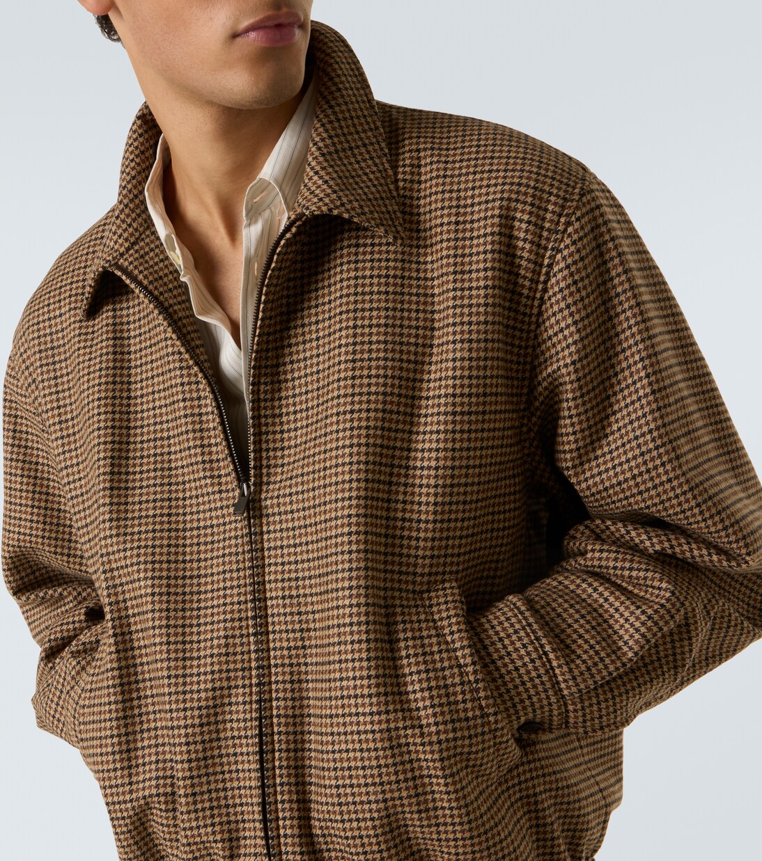 Houndstooth blouson jacket | Saint Laurent