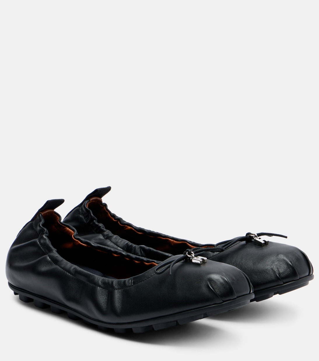 Hogan Olympia leather ballerina flats | Hogan