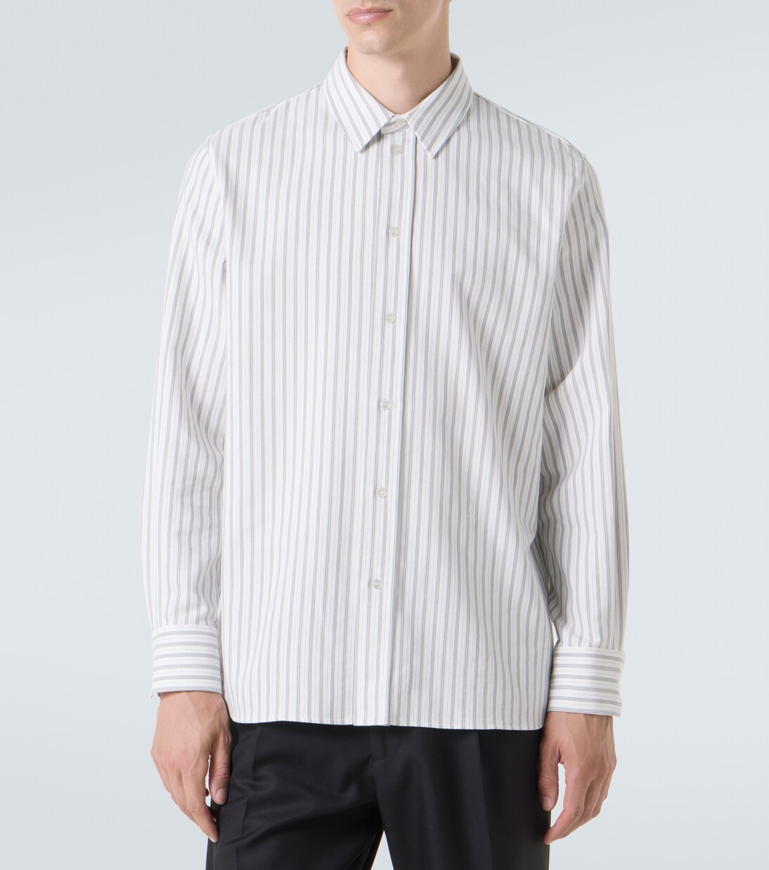 Cassandre striped cotton poplin shirt | Saint Laurent
