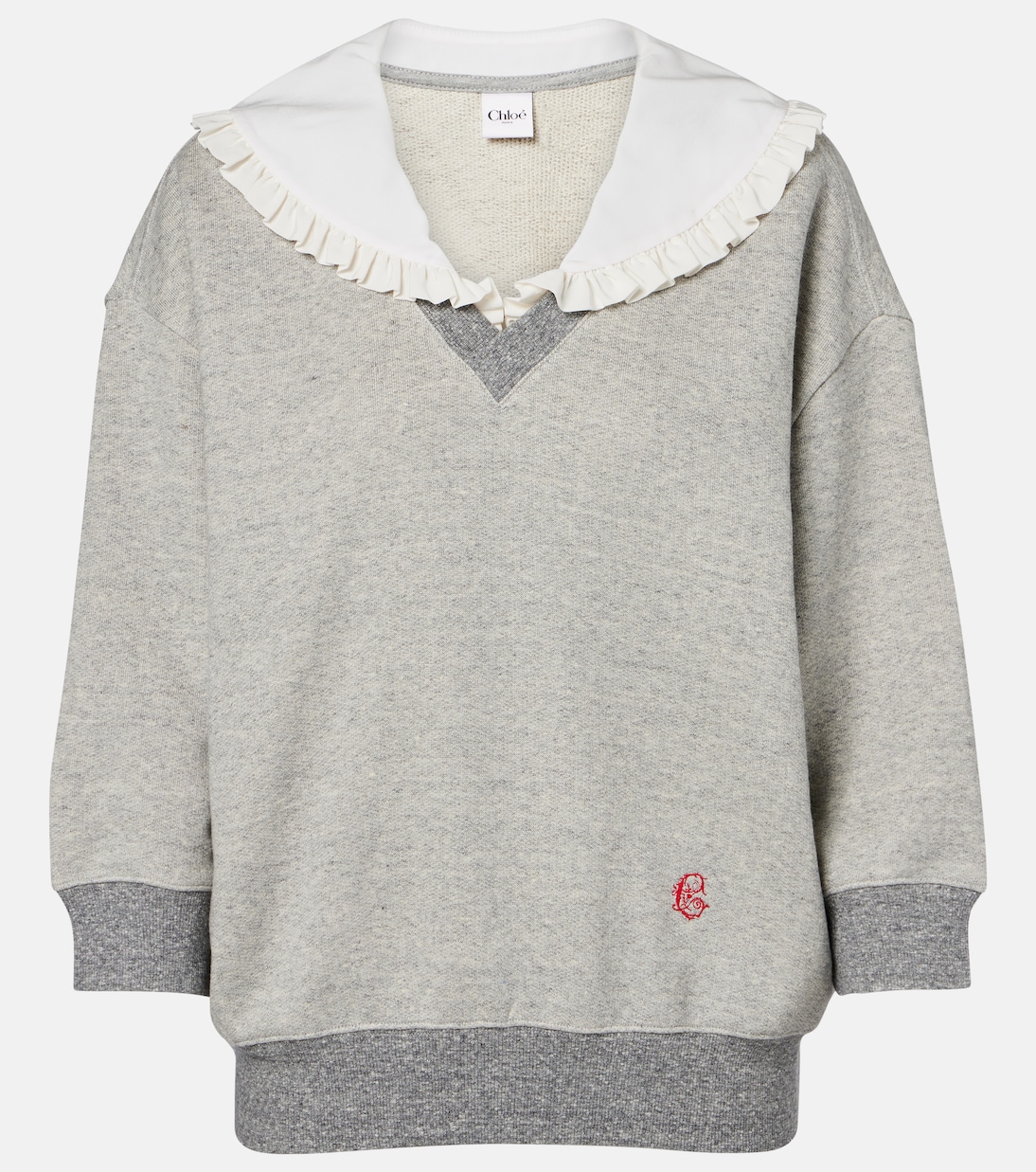 Cotton-blend French Terry sweatshirt | Chloé