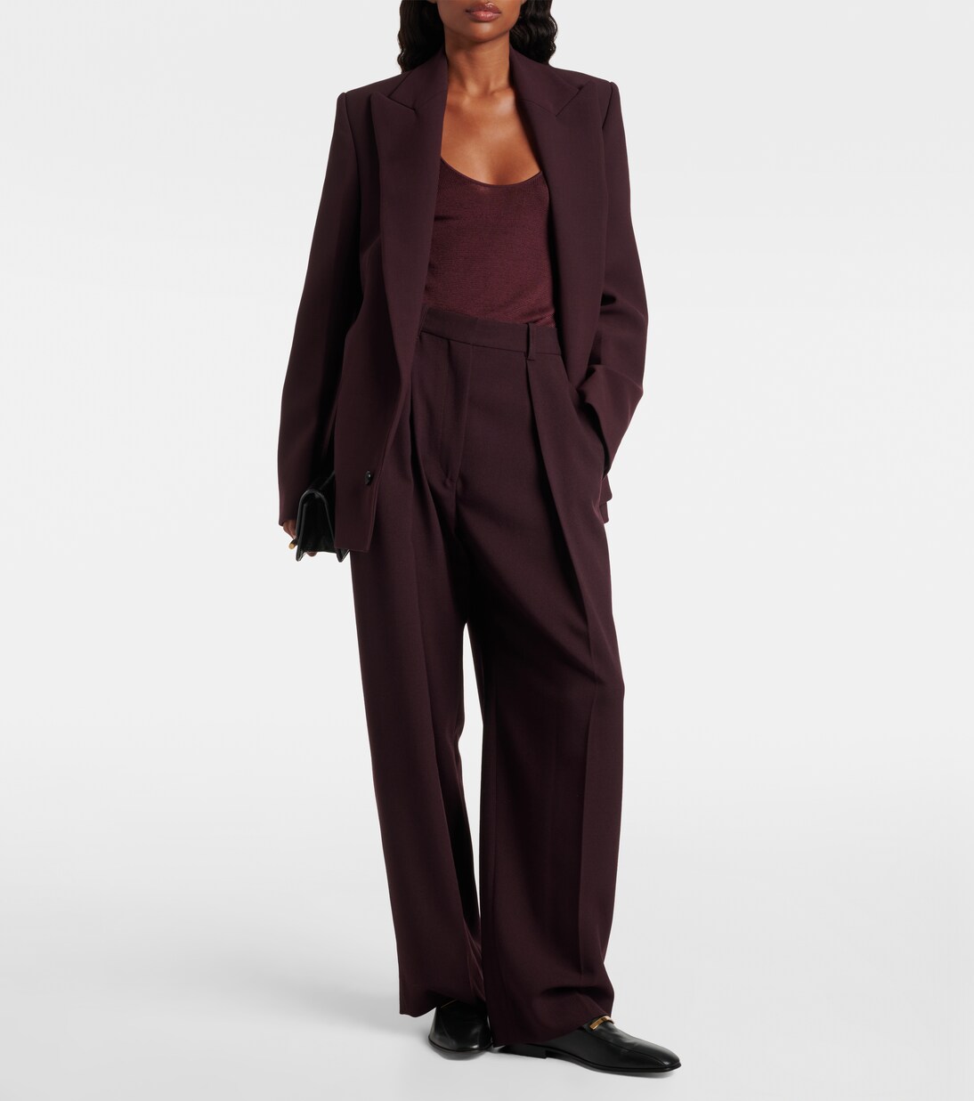 Pantalon ample à taille haute | Victoria Beckham