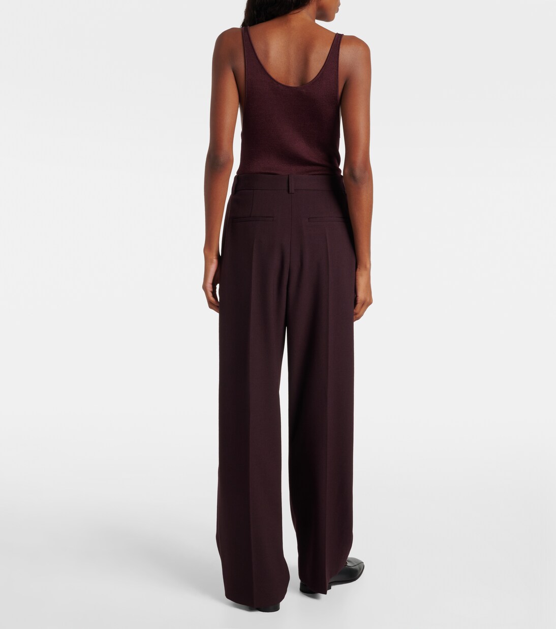 Pantalon ample à taille haute | Victoria Beckham