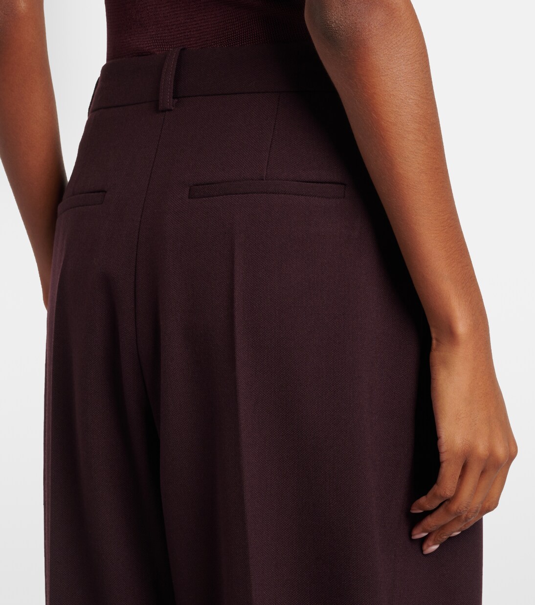 Pantalon ample à taille haute | Victoria Beckham