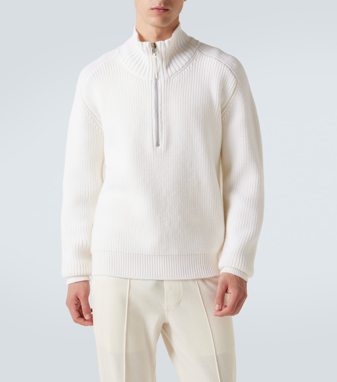 Pullover in maglia di lana a coste   | Tom Ford