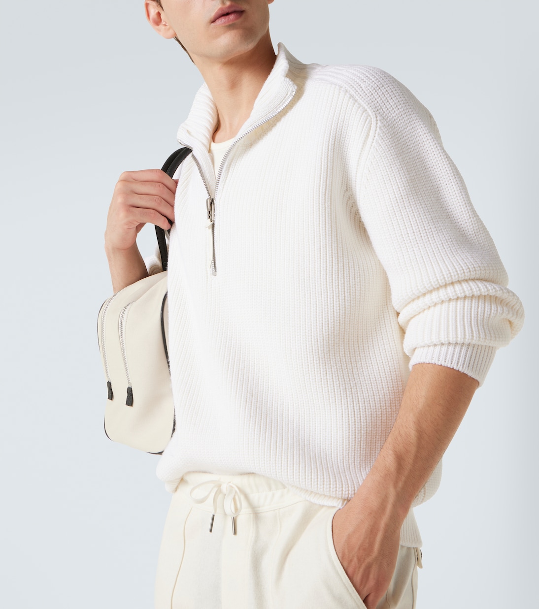 Pullover in maglia di lana a coste   | Tom Ford