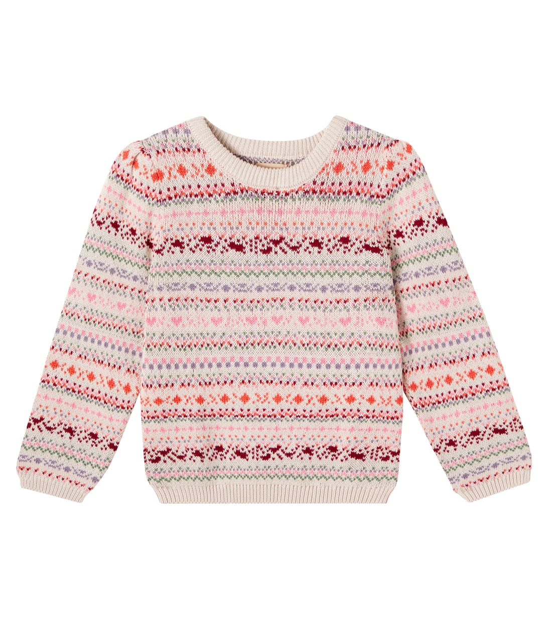 Pull Olga en jacquard de coton | Wheat