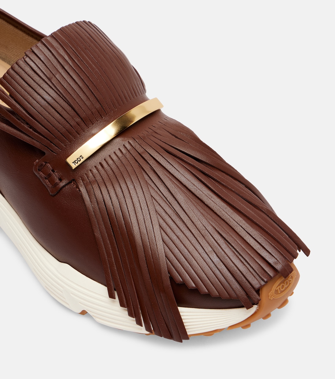 Fringed leather sneakers | Tod's