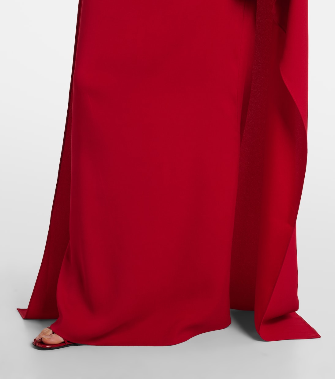 Carrington caped crêpe cady gown | Taller Marmo