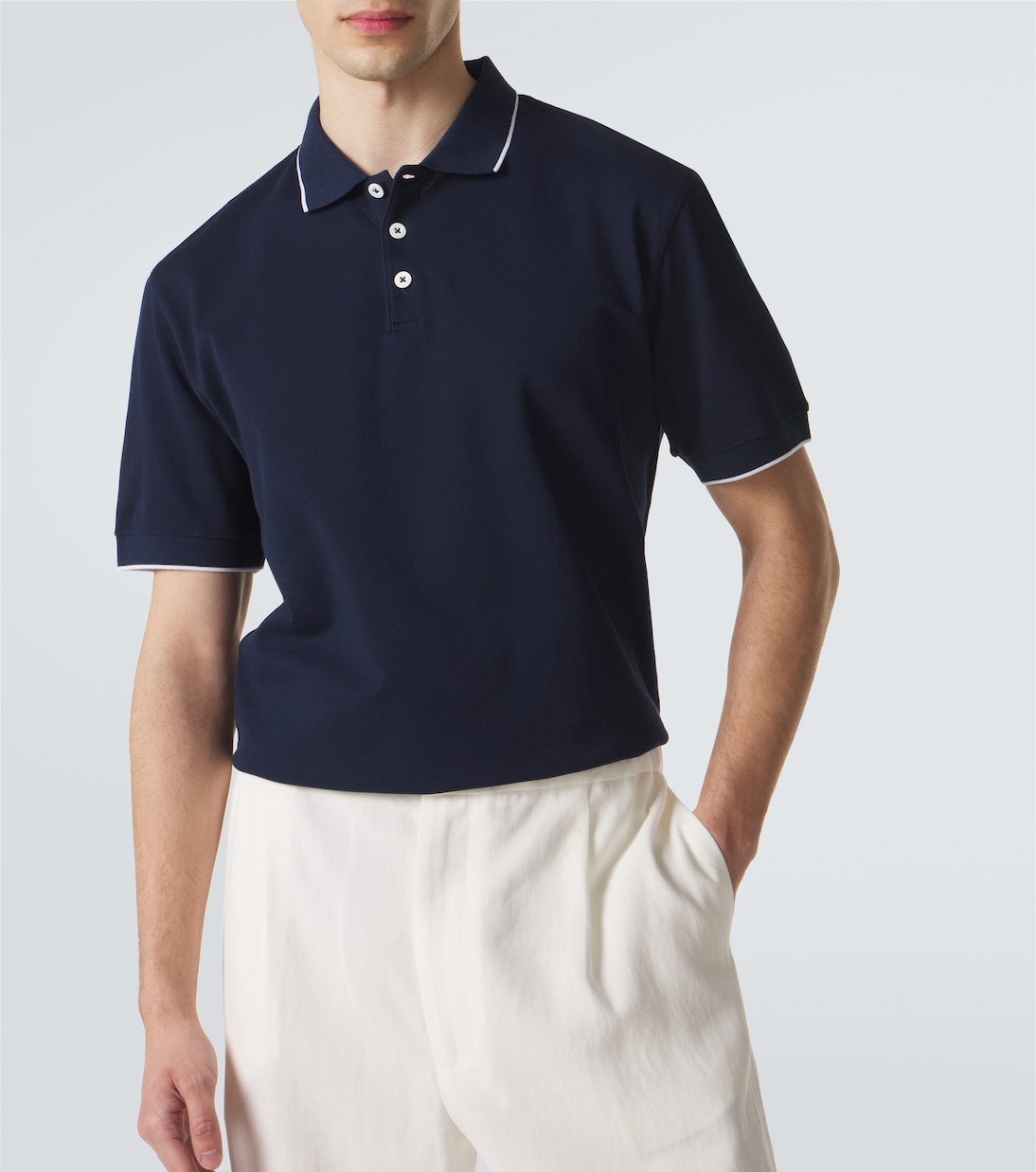 Polohemd aus Baumwoll-Piqué | Giorgio Armani