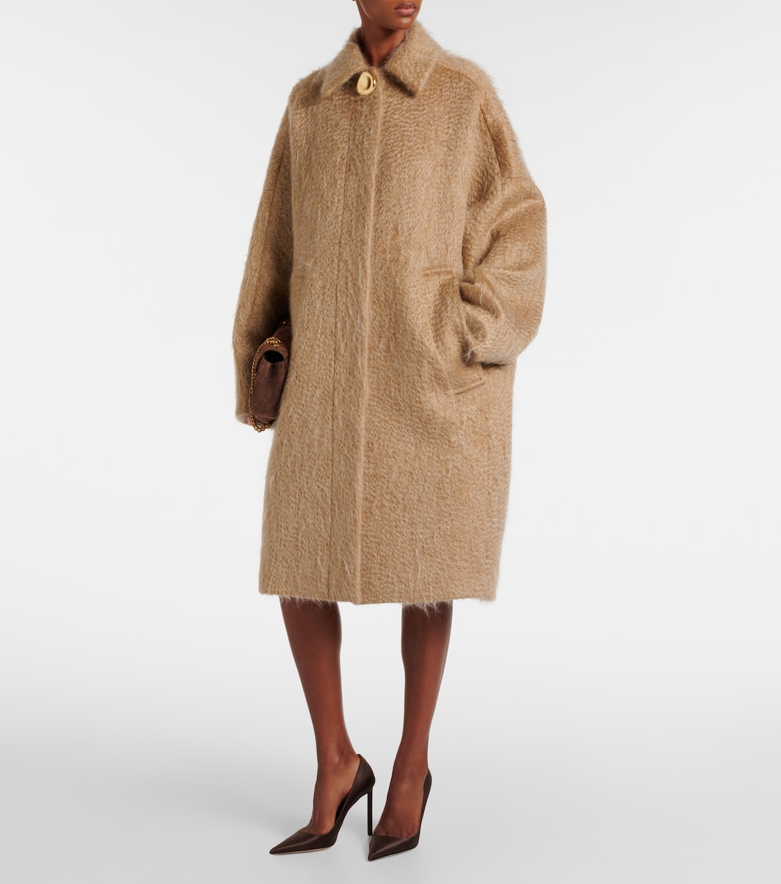Alger wool and mohair-blend coat | Joseph