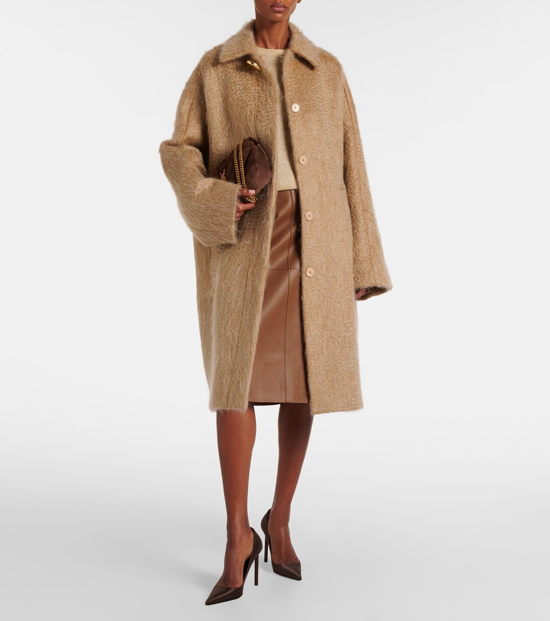 Alger wool and mohair-blend coat | Joseph