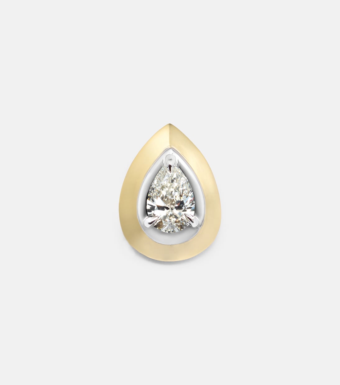 9kt gold single earring with diamond | Rainbow K