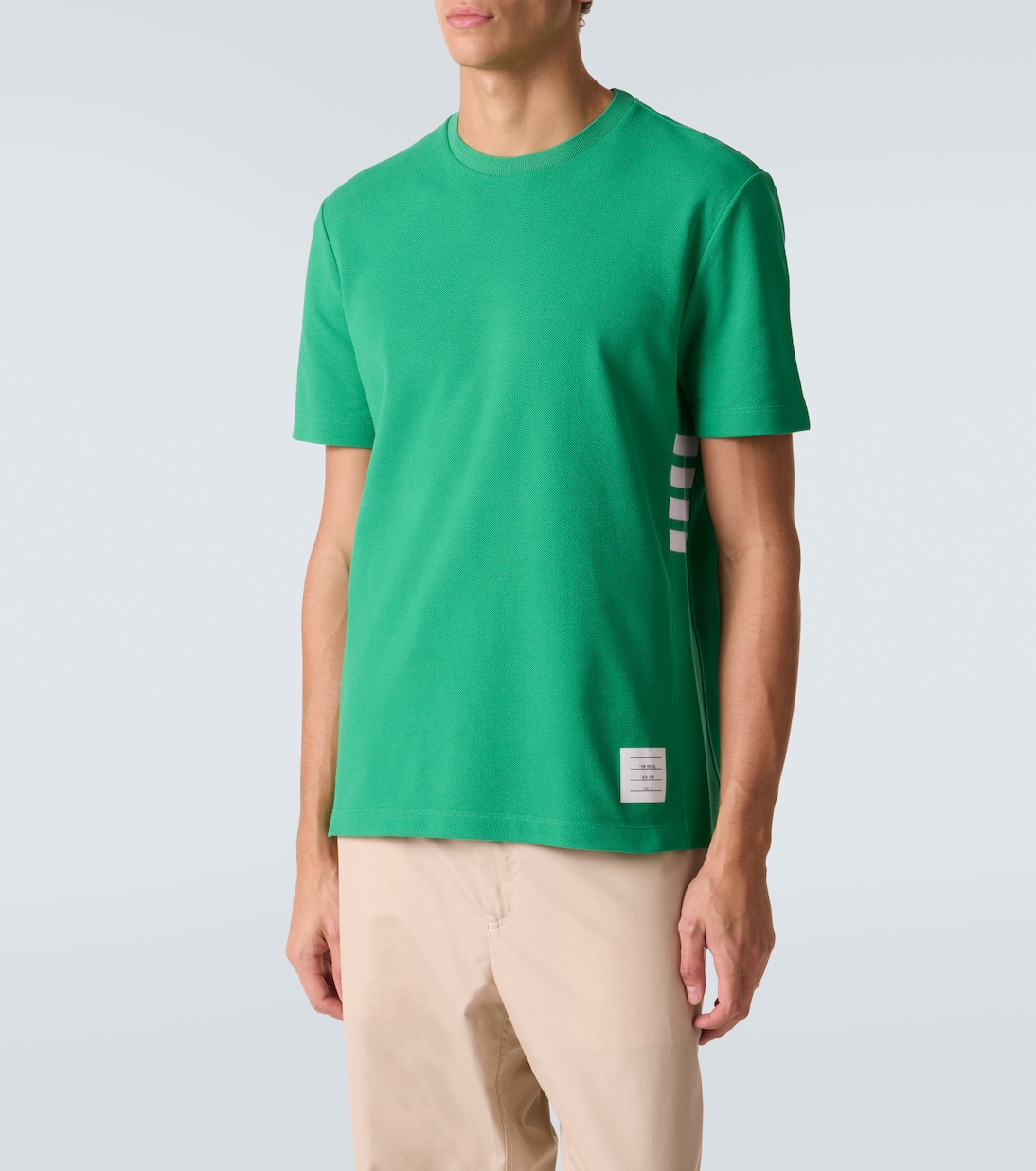 4-Bar cotton piqué T-shirt | Thom Browne