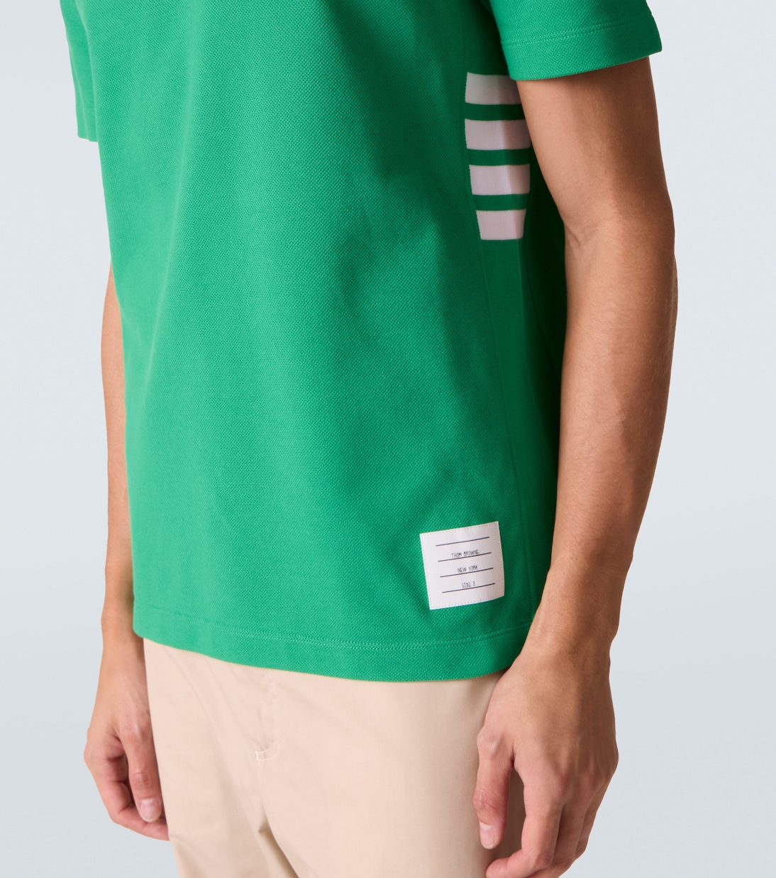 4-Bar cotton piqué T-shirt | Thom Browne