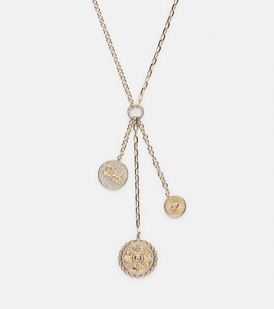 14kt gold necklace with diamonds | Sydney Evan