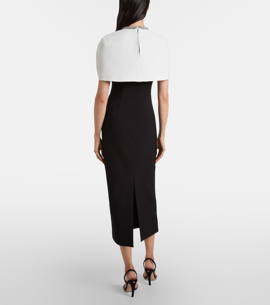 Cocktailkleid aus Crêpe mit Kristallen | Roland Mouret