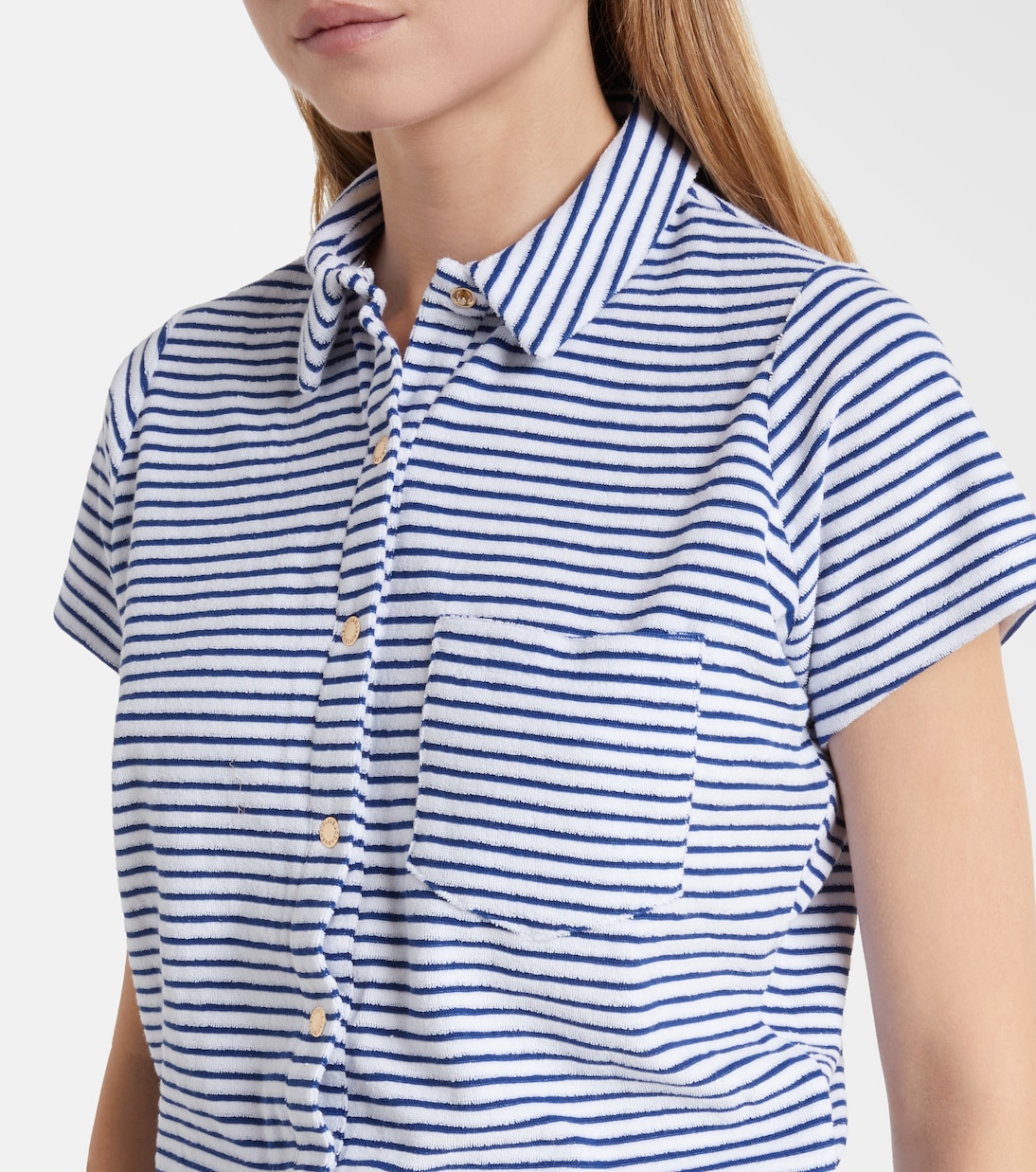 Combi-short Cheryl rayée en coton mélangé | Melissa Odabash