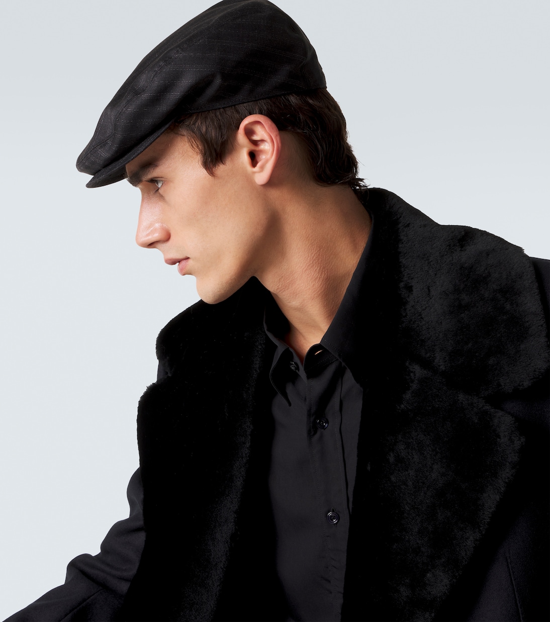 Striped wool newsboy cap | Dolce&Gabbana