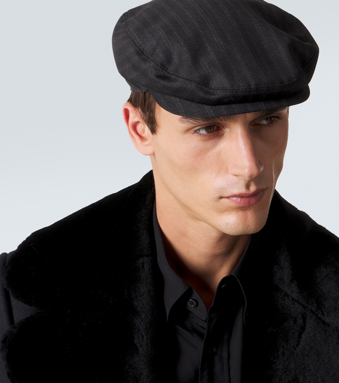Striped wool newsboy cap | Dolce&Gabbana