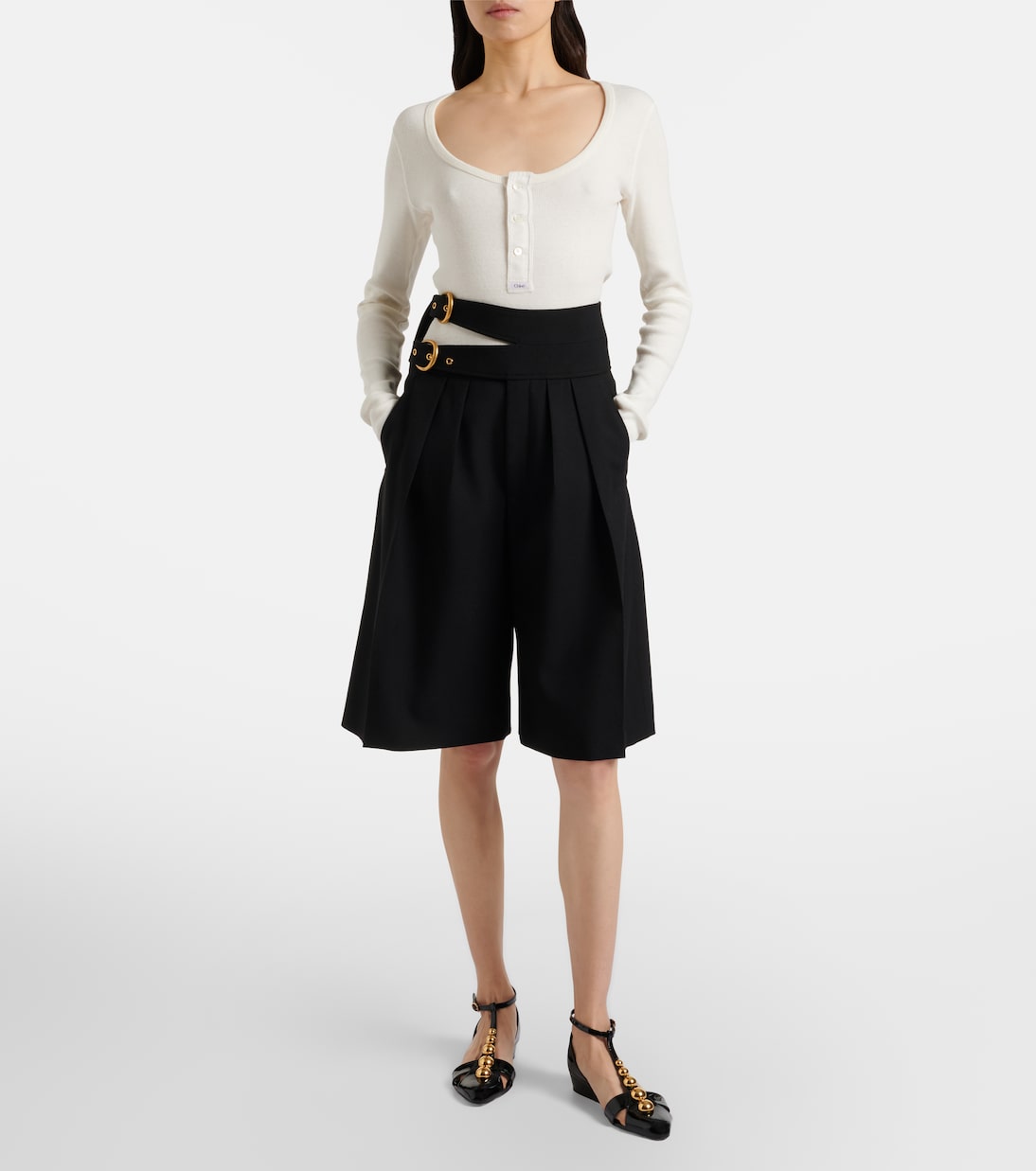 Shorts aus Schurwolle | Chloé