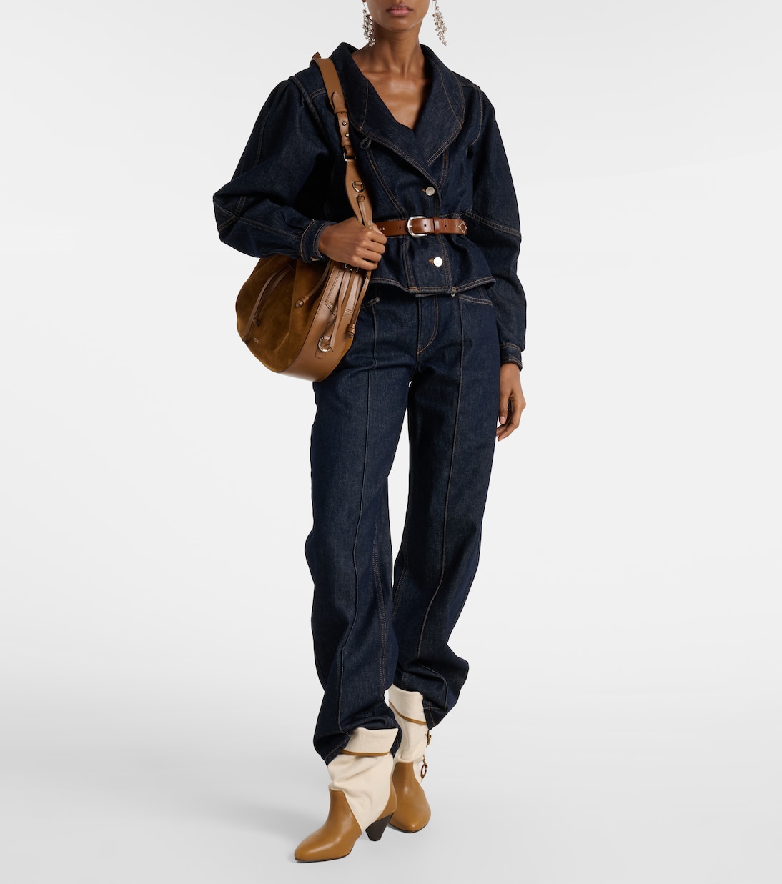 Darner 55 leather-trimmed ankle boots | Isabel Marant