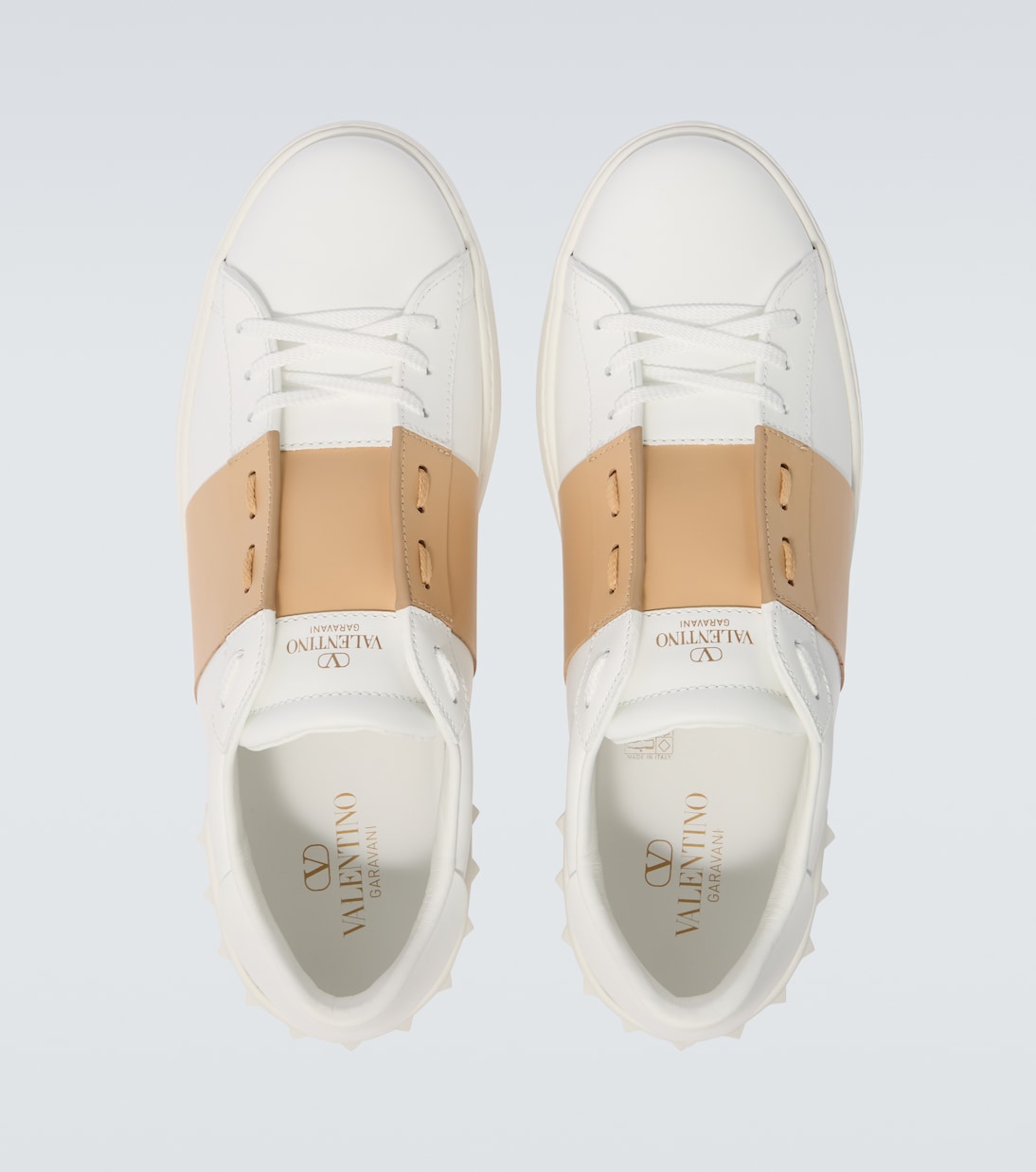 Open leather sneakers | Valentino Garavani
