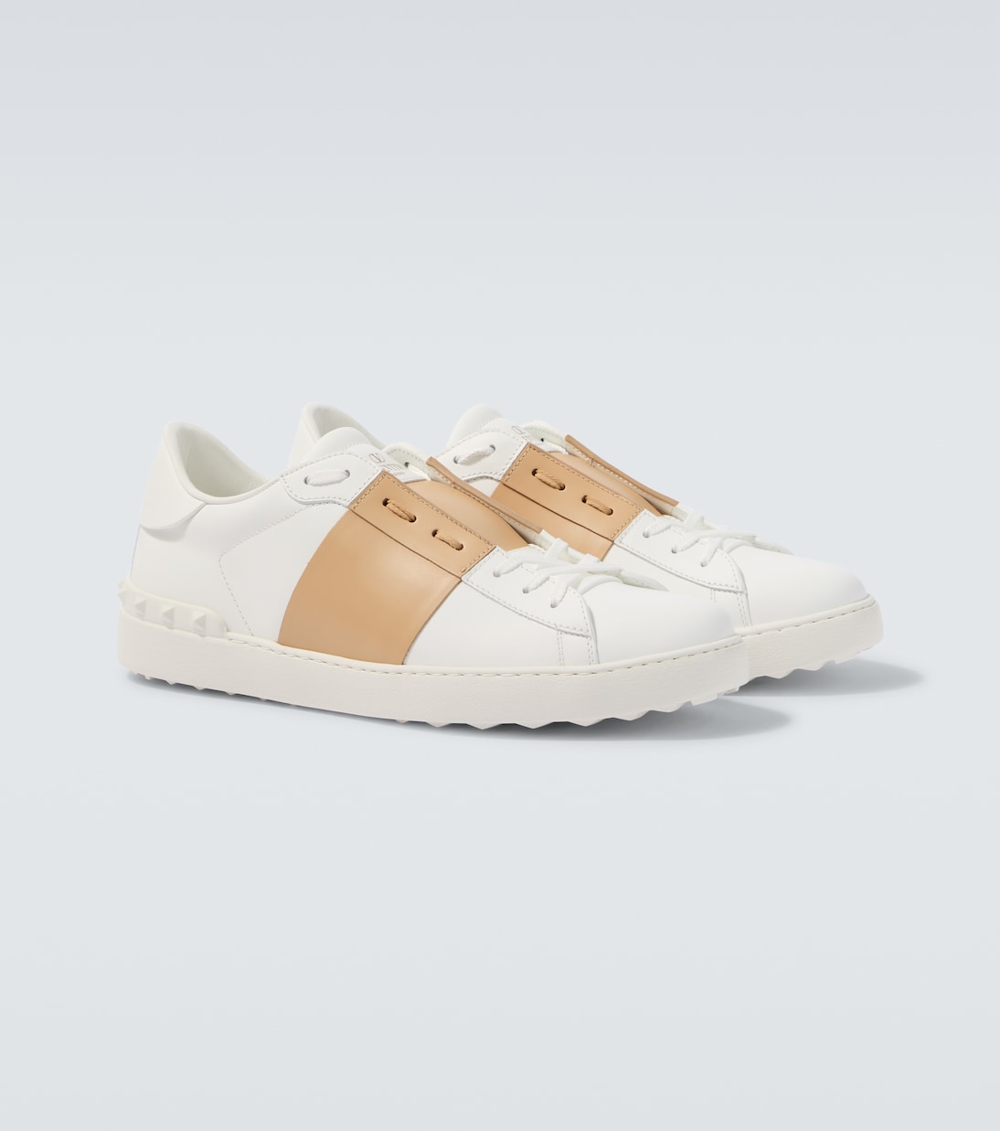 Open leather sneakers | Valentino Garavani