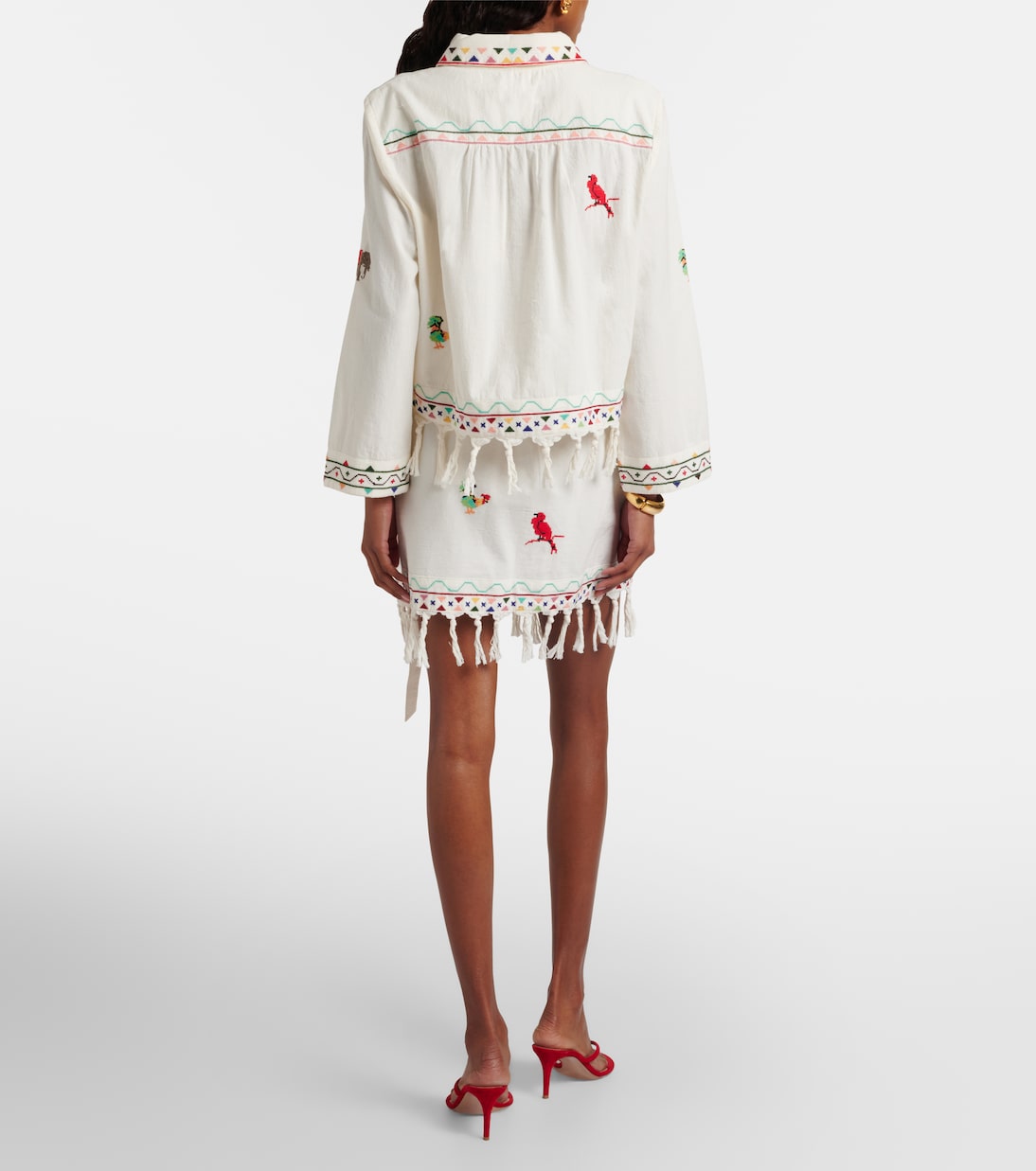 Bestickter Minirock Baela aus Baumwolle | Rixo