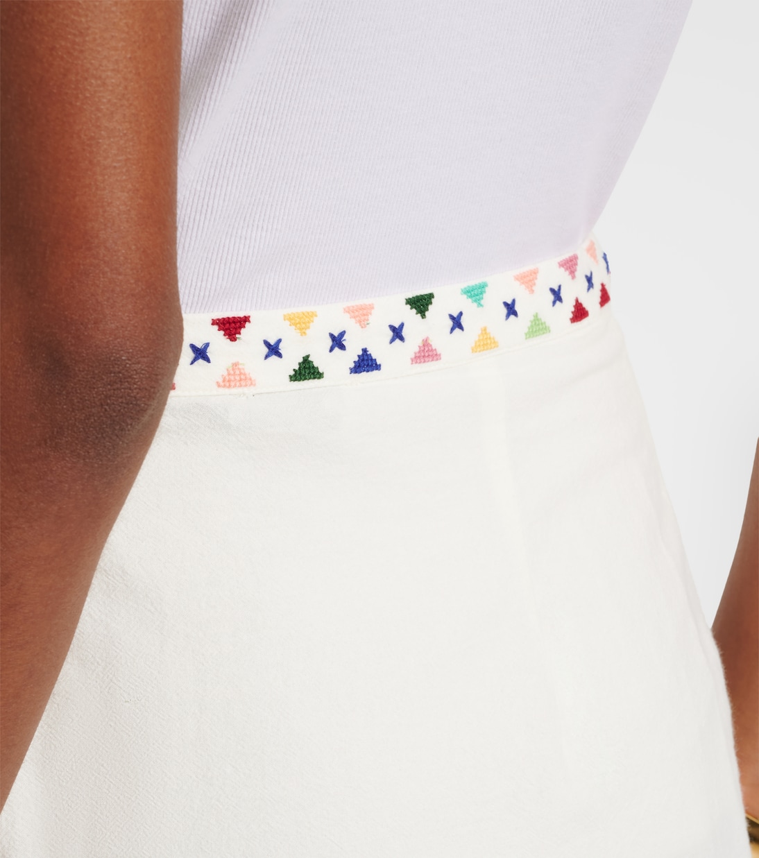 Bestickter Minirock Baela aus Baumwolle | Rixo