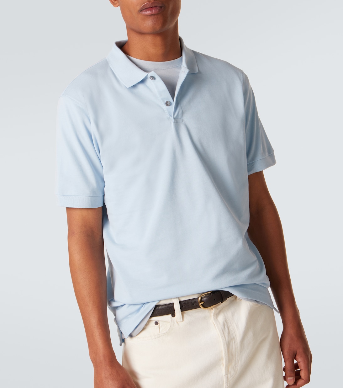 Polohemd Riviera aus Baumwoll-Mesh | Sunspel