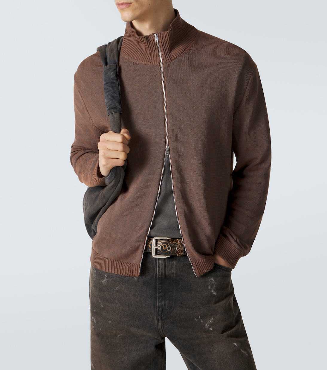 Float cotton-blend zip-up cardigan | Our Legacy