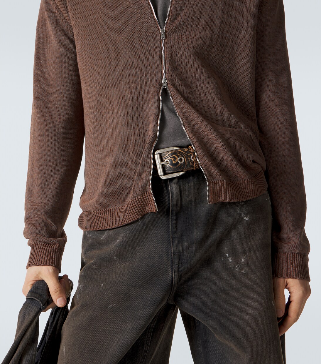 Float cotton-blend zip-up cardigan | Our Legacy