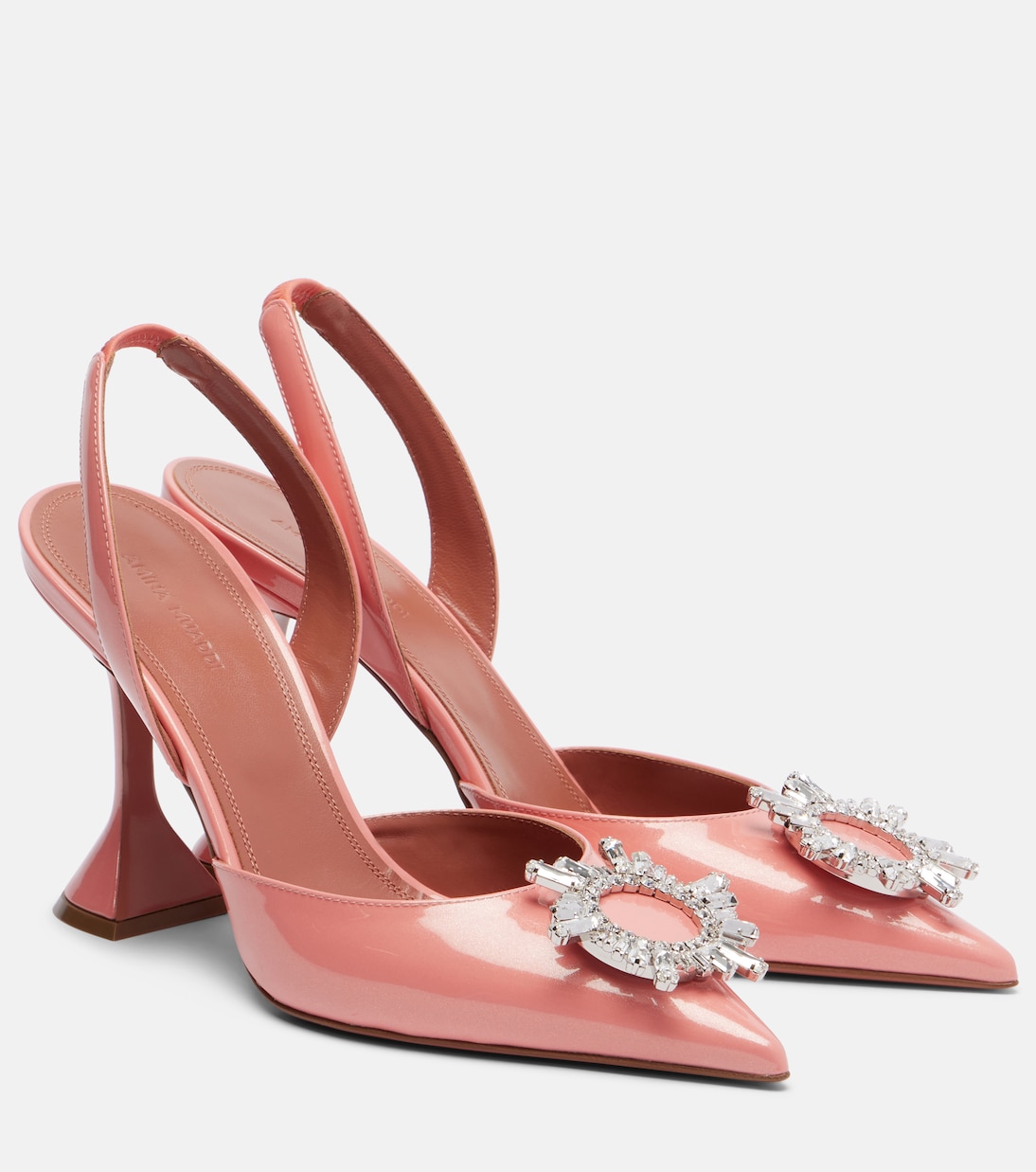 Slingback-Pumps Begum 95 aus Lackleder | Amina Muaddi