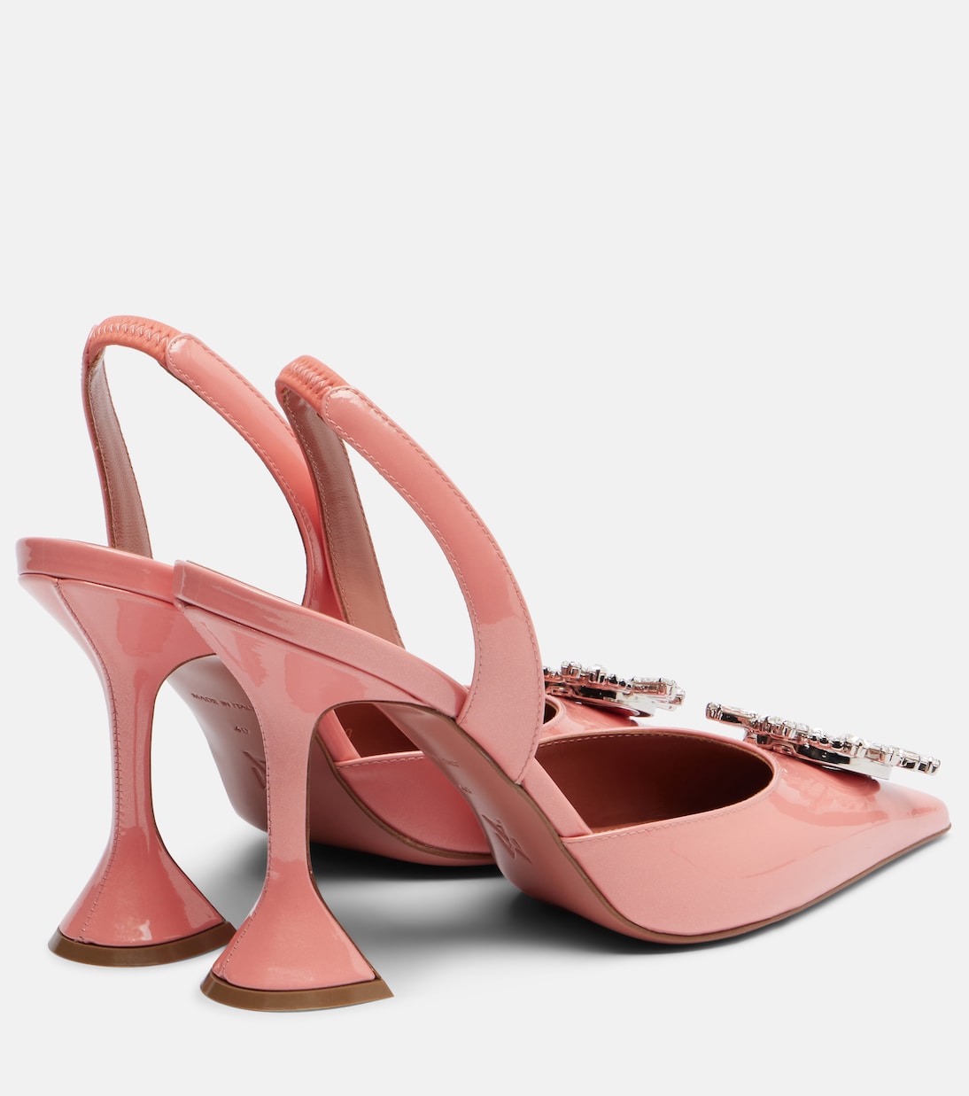 Slingback-Pumps Begum 95 aus Lackleder | Amina Muaddi
