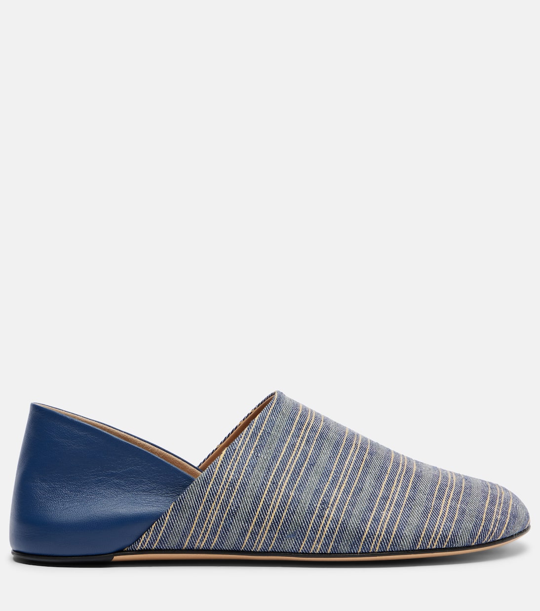 Leather-trimmed slip-on shoes | JW Anderson