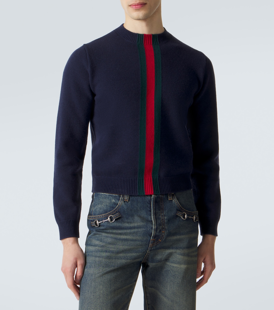 Pullover Web Stripe aus Wolle | Gucci