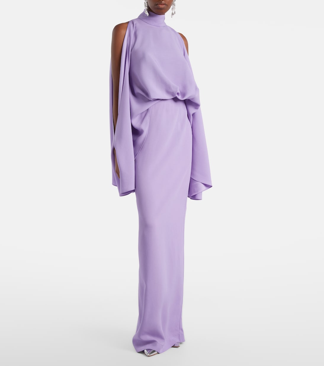 Bacall draped satin gown | Taller Marmo