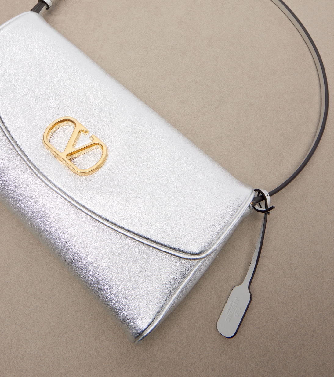 DeVain Small metallic leather shoulder bag | Valentino Garavani