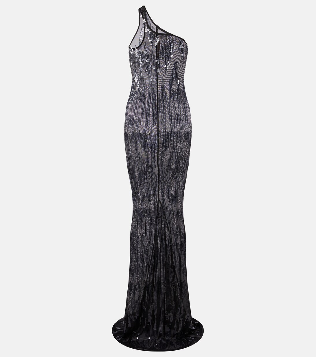 Lilies one-shoulder sequined tulle gown | Rick Owens