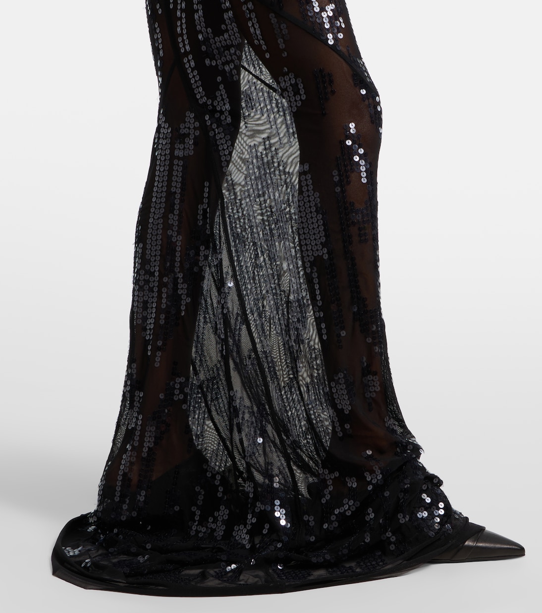 Lilies One-Shoulder-Robe aus Tüll | Rick Owens