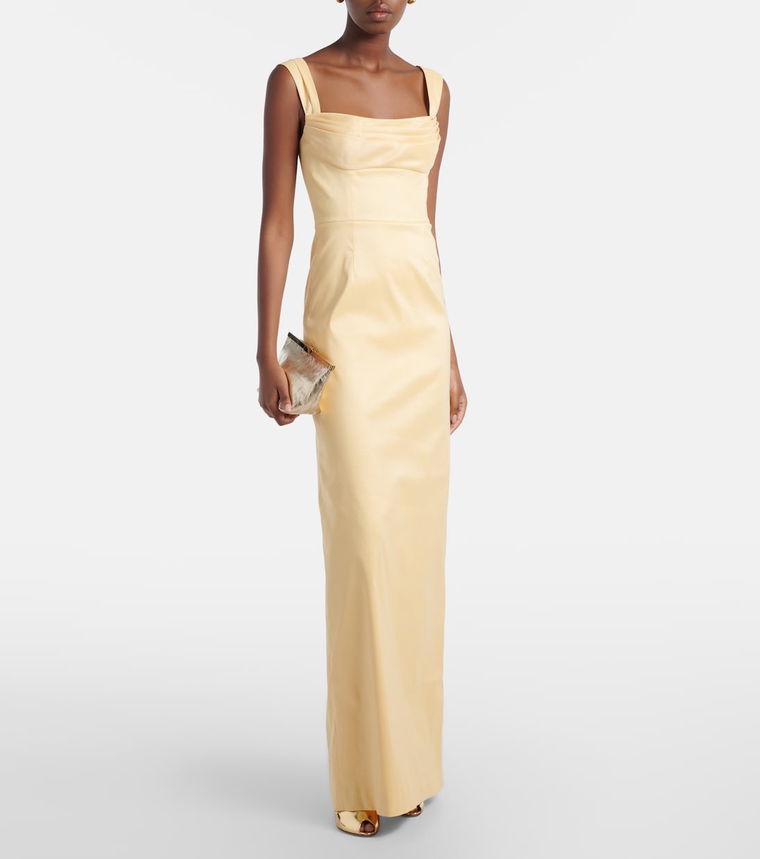 Mandy pleated gown | Rebecca Vallance