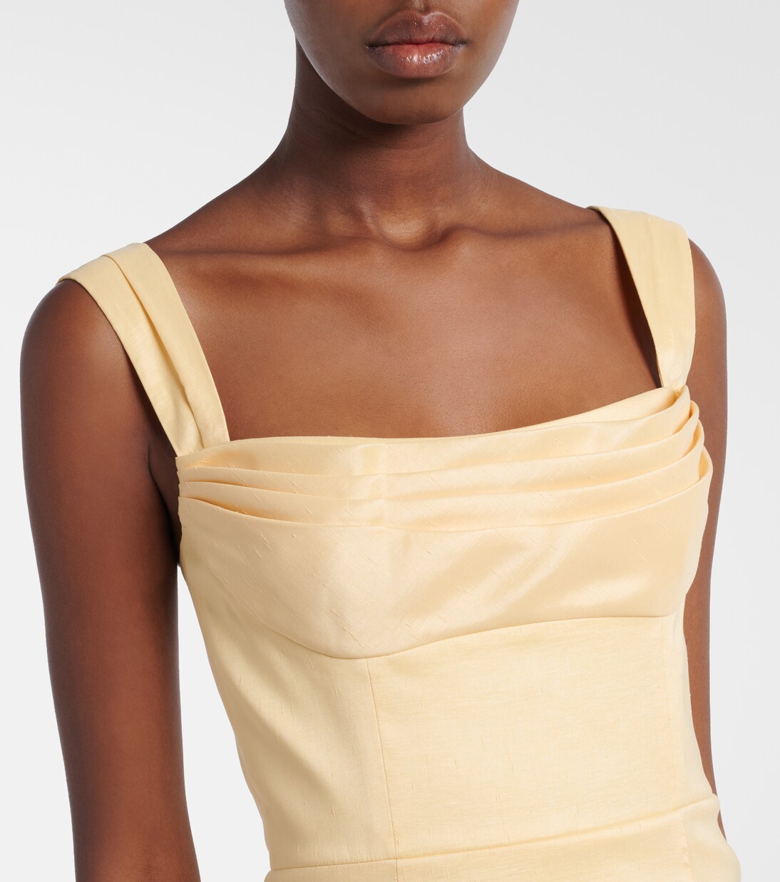 Mandy pleated gown | Rebecca Vallance