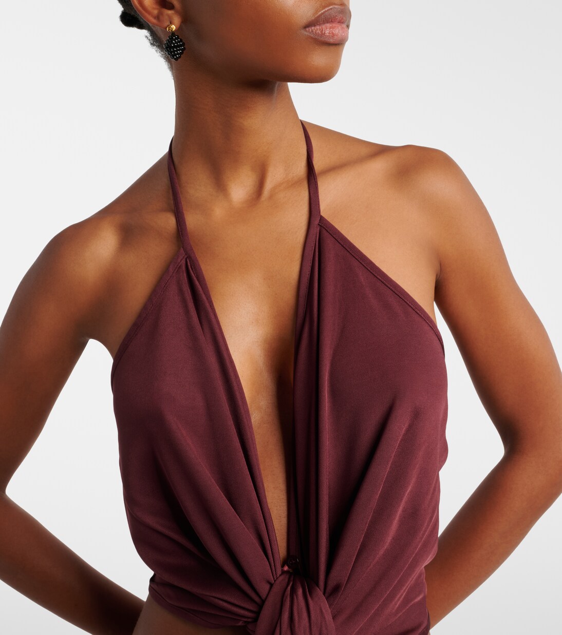 Cropped-Top Kaima aus Jersey | Aya Muse