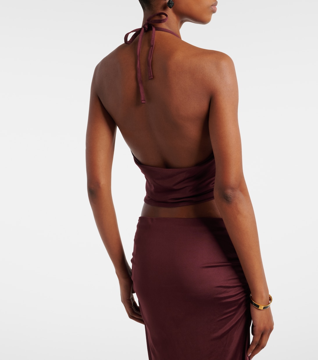 Cropped-Top Kaima aus Jersey | Aya Muse