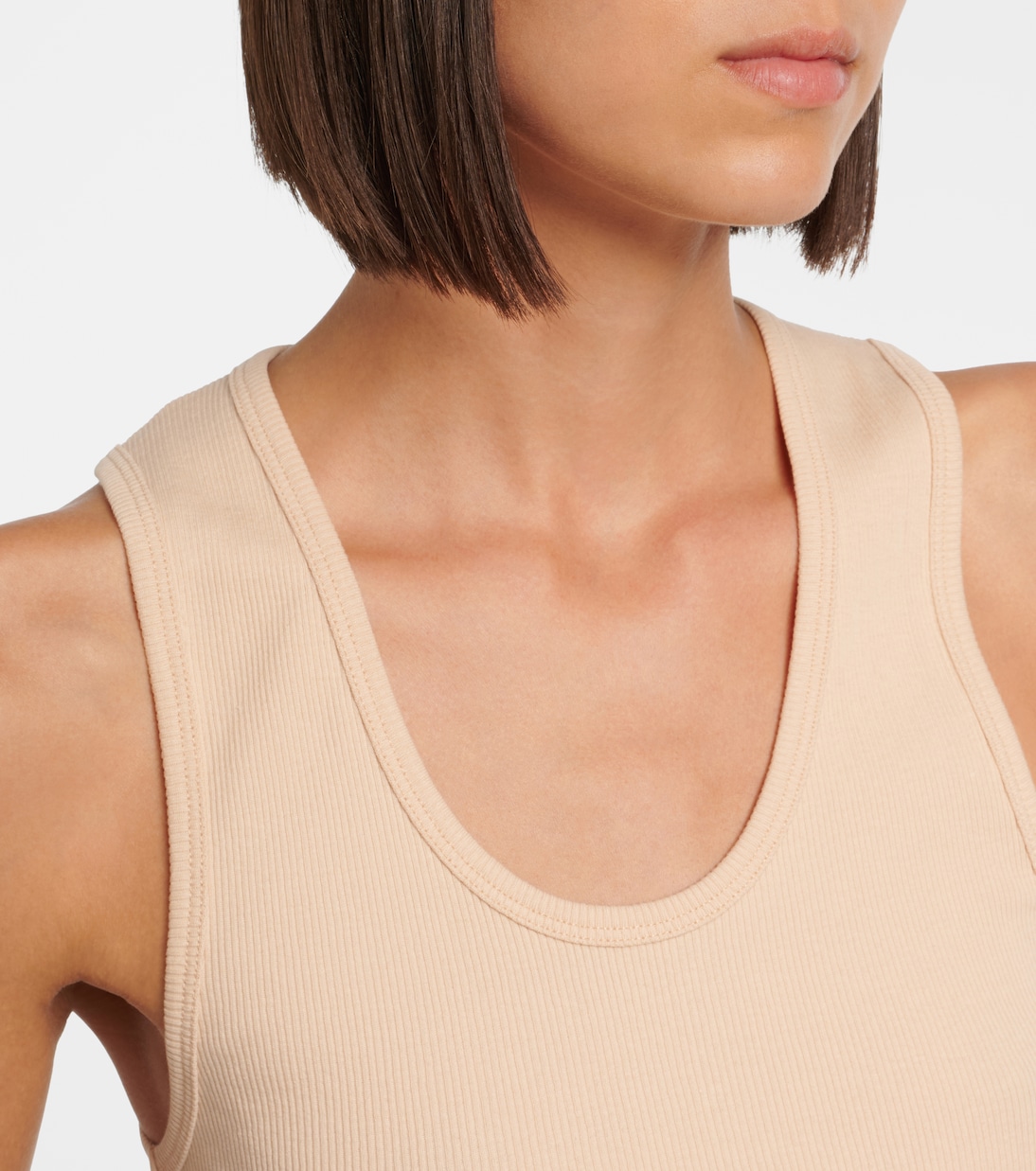 Ribbed-knit cotton tank top | Wardrobe.NYC