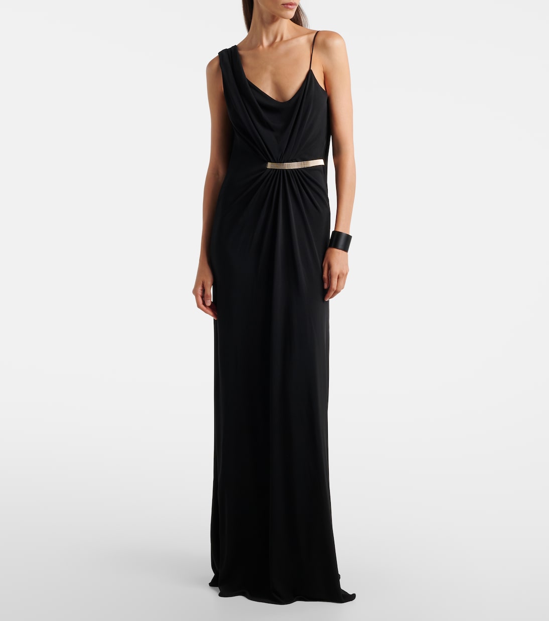 Draped gathered crêpe jersey gown | Tom Ford