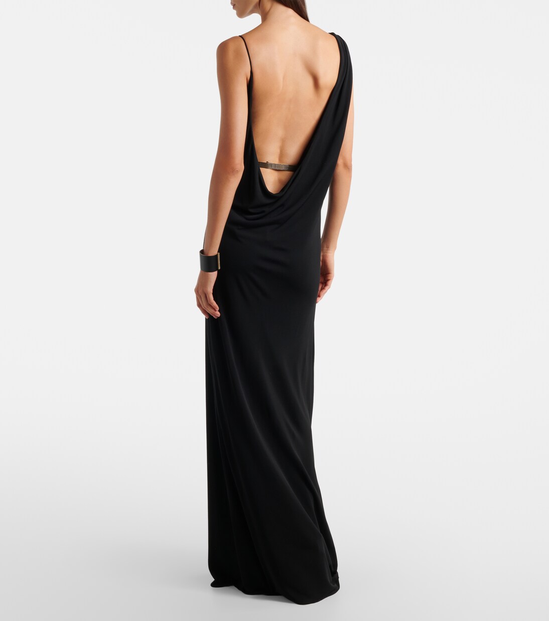 Draped gathered crêpe jersey gown | Tom Ford